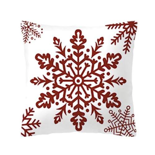 Kissenbezug mit weihnachtlichem Motiv, weicher Polyesterstoff, mit Reißverschluss für einfaches Entfernen und Reinigen, 1 x Weihnachts-Kissenbezug Kissenbezug mit weihnachtlichem Motiv, weicher Polyesterstoff, mit Reißverschluss für einfaches Entfernen und Reinigen, 1 x Weihnachts-Kissenbezug von Songelt