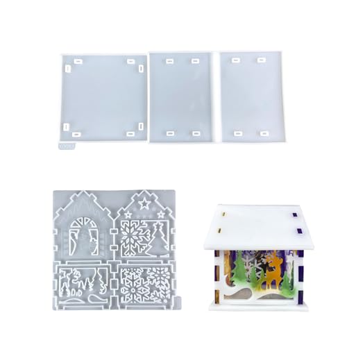Kleine Weihnachtsdekoration, flexible Silikonform, Heimdekoration, Epoxidharz, praktisches Schmuckherstellungswerkzeug, Schmuckherstellungswerkzeug von Songelt