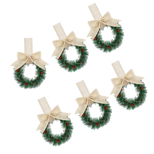 Künstlicher Beerenkranz, 6 Stück, 13 cm, kleine Weihnachtskränze, hängende Dekoration für Küchenschrank, Veranda, Tür, Fenster, Urlaub, Türdekoration Künstlicher Beerenkranz, 6 Stück, 13 cm, kleine Weihnachtskränze, hängende Dekoration für Küchenschrank, Veranda, Tür, Fenster, Urlaub, Türdekoration von Songelt