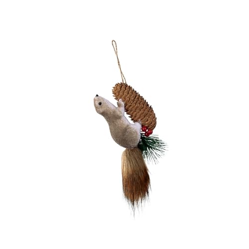Mehrfach verwendbares Weihnachts-Eichhörnchen-Ornament, tragbares Design für Baum, Bücherregal, Kamin, sicher, kinderfreundliche Dekoration, Festival-Ornament Mehrfach verwendbares Weihnachts-Eichhörnchen-Ornament, tragbares Design für Baum, Bücherregal, Kamin, sicher, kinderfreundliche Dekoration, Festival-Ornament von Songelt