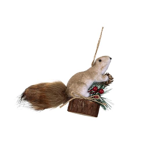 Mehrfach verwendbares Weihnachts-Eichhörnchen-Ornament, tragbares Design für Baum, Bücherregal, Kamin, sicher, kinderfreundliche Dekoration, Festival-Ornament Mehrfach verwendbares Weihnachts-Eichhörnchen-Ornament, tragbares Design für Baum, Bücherregal, Kamin, sicher, kinderfreundliche Dekoration, Festival-Ornament von Songelt