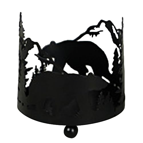 Metall-Kerzenständer mit Waldmotiv, einzigartiges Design, Tierhalter, schafft eine warme, einladende Atmosphäre, Heimdekor-Zubehör Metall-Kerzenständer mit Waldmotiv, einzigartiges Design, Tierhalter, schafft eine warme, einladende Atmosphäre, Heimdekor-Zubehör von Songelt