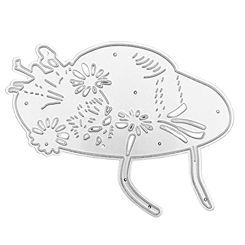 Metall-Stanzformen mit Blumenhut, handgefertigte Projekte, Kunstkreationszubehör für Geburtstag, Grußkarte, Metall-Stanzformen von Songelt