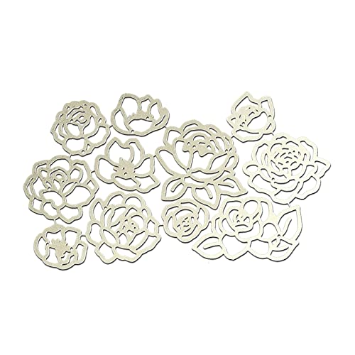 Metall-Stanzformen mit Rosenblüten, handgefertigt, Prägemuster für Kinder und Erwachsene, Projekte, Metall-Stanzformen für Scrapbooking von Songelt