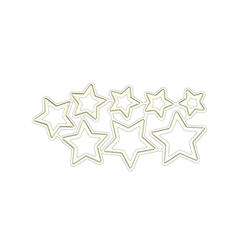 Metall-Stanzschablone mit Sternen, für Scrapbooking, Alben, Stempel, Papier, Karten, Metall-Stanzformen für Papier von Songelt
