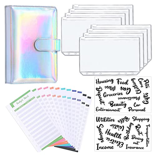 PU-Leder-Notizbuch, Ordner, Budget-Planer, Organizer-Set, Dinge und Geld, zur Aufbewahrung von Stiften, Reisepässen, Leder-Bindereinband, klein von Songelt