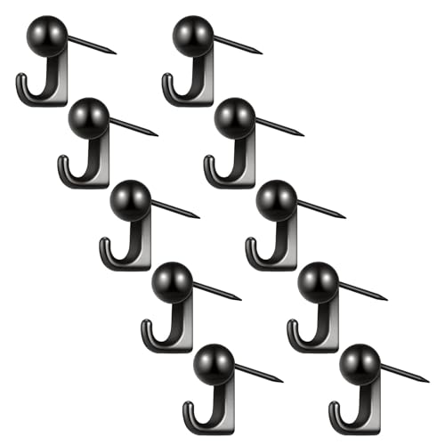 Pinnnadel-Haken aus Zinklegierung, robuste Wandaufhänger für Korkplatten, Holzplatten, rostfrei, Heimdekoration, Zinklegierung, Wandhaken, 10 Stück Pinnnadel-Haken aus Zinklegierung, robuste Wandaufhänger für Korkplatten, Holzplatten, rostfrei, Heimdekoration, Zinklegierung, Wandhaken, 10 Stück von Songelt