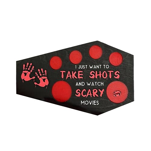 Schnapsglas-Tablett Sargform Holz Schnapsglashalter Halloween Küchenzubehör Horror Weinglas Server Weinheber HorrorShots Tablett Sarg Form Schnapsglas-Tablett Sargform Holz Schnapsglashalter Halloween Küchenzubehör Horror Weinglas Server Weinheber HorrorShots Tablett Sarg Form von Songelt