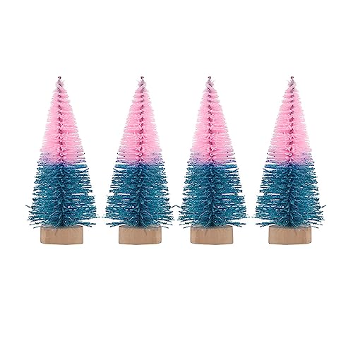 Schöne Weihnachtsbäume für Feiertage, Dekoration, kleine Tannenbaum-Mittelstücke, Weihnachtsschild, Ornamente, Innendekorationen, 4 Stück Schöne Weihnachtsbäume für Feiertage, Dekoration, kleine Tannenbaum-Mittelstücke, Weihnachtsschild, Ornamente, Innendekorationen, 4 Stück von Songelt