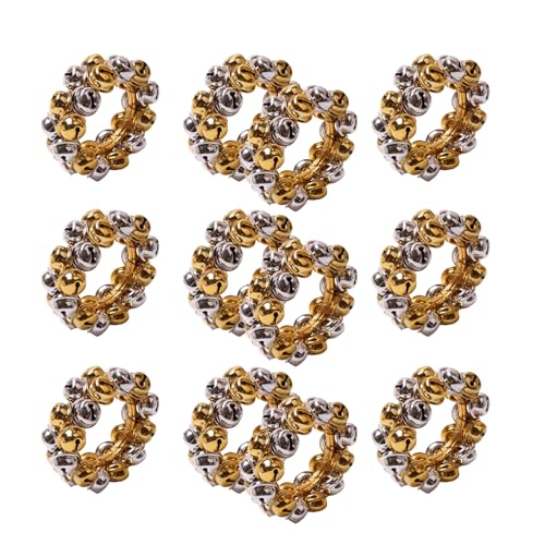 Set mit 12 eleganten Serviettenhaltern, bunte Weihnachtsglocken, Serviettenringe für saisonale Dinner-Partys, Tischdekoration, Weihnachtsfeier, unverzichtbar Set mit 12 eleganten Serviettenhaltern, bunte Weihnachtsglocken, Serviettenringe für saisonale Dinner-Partys, Tischdekoration, Weihnachtsfeier, unverzichtbar von Songelt