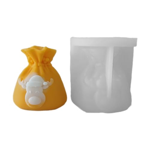 Silikonform für Geschenktüte, handgefertigte Schreibtischdekoration, Gips, Epoxidharz für Heimdekoration, Tasche, Seife von Songelt
