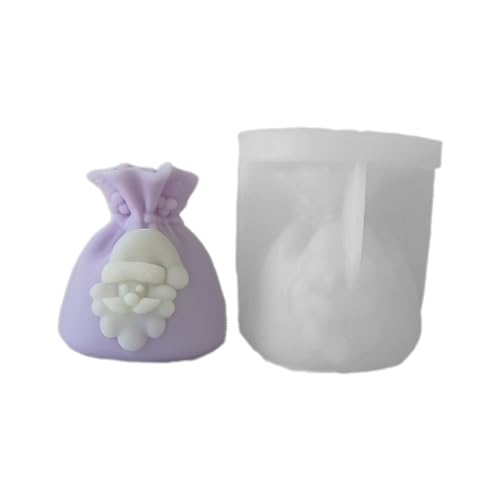 Silikonform für Geschenktüte, handgefertigte Schreibtischdekoration, Gips, Epoxidharz für Heimdekoration, Tasche, Seife von Songelt