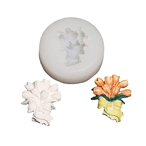 Silikonform für Tulpen und Blumen, Rosette für Seifenherstellung, Heimdekoration, Ornamente Silikonform für Tulpen und Blumen, Rosette für Seifenherstellung, Heimdekoration, Ornamente von Songelt