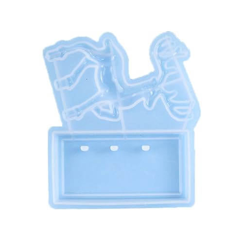 Silikonform für Weihnachtsdekoration, Epoxidharz, für Schmuck, Kunstharz, Gussanhänger, geeignet für Weihnachtsbaumformen für Harzguss, 4 Stile von Songelt