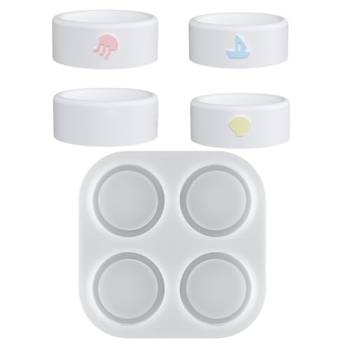Silikonform mit 4 Mulden, Meeresmotiv, leicht zu entformen, für Epoxidharzständer, Teelichthalter, dekorative Silikonform Silikonform mit 4 Mulden, Meeresmotiv, leicht zu entformen, für Epoxidharzständer, Teelichthalter, dekorative Silikonform von Songelt