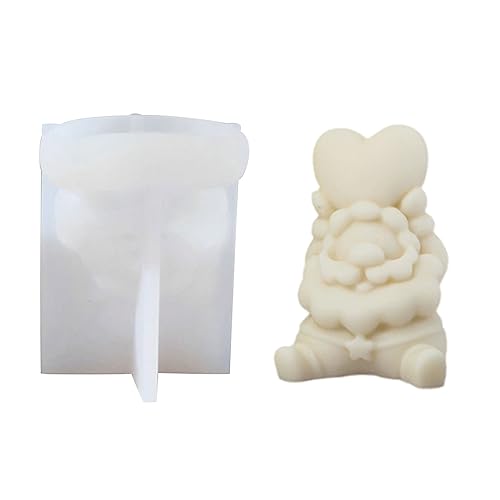 Silikonform mit Weihnachtsmann-Motiv, Epoxidharz, Dekoration, Seife, Schmelzharz, Weihnachtsdekoration, Dekoration von Songelt
