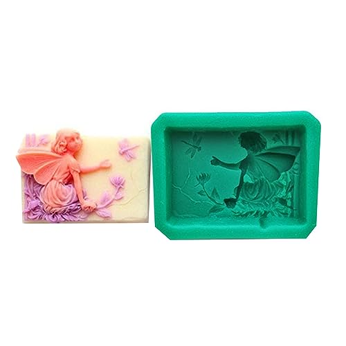 Silikonharzformen Fee Mädchen Silikon-Kuchenform Fondantform für Schokoladenherstellung Formen-Set von Songelt