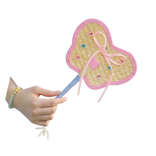 Songelt Bunter gewebter Stroh-Handventilator für den Außenbereich, Strand, Foto-Requisiten, dekoratives Handwerk mit Vintage-Stil, kühlendes Design, tragbarer Ventilator Songelt Bunter gewebter Stroh-Handventilator für den Außenbereich, Strand, Foto-Requisiten, dekoratives Handwerk mit Vintage-Stil, kühlendes Design, tragbarer Ventilator von Songelt