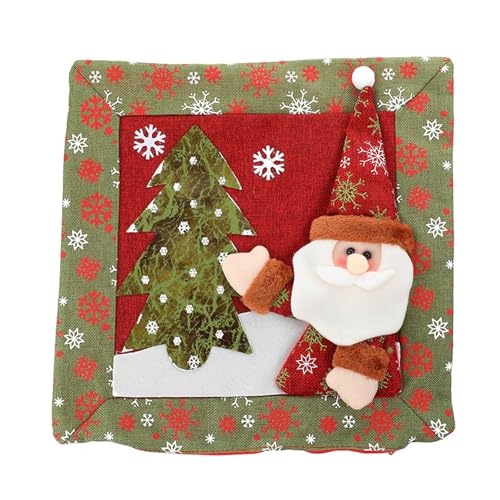 Songelt Dekorative Kissenbezüge für Weihnachten, Weihnachtsmann, Schneemann, Leinen, quadratisch, 38,5 x 38,5 cm, Weihnachts-Kissenbezug Songelt Dekorative Kissenbezüge für Weihnachten, Weihnachtsmann, Schneemann, Leinen, quadratisch, 38,5 x 38,5 cm, Weihnachts-Kissenbezug von Songelt