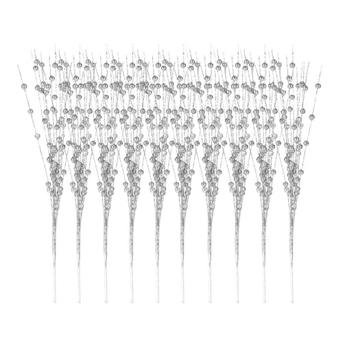 Songelt Elegante Zweige für Weihnachtsbaum, dekorative kleine Stäbchen-Vase, Dekoration, Urlaub, Event, Verzierungen, Weihnachtsfeier, 10 Stück von Songelt
