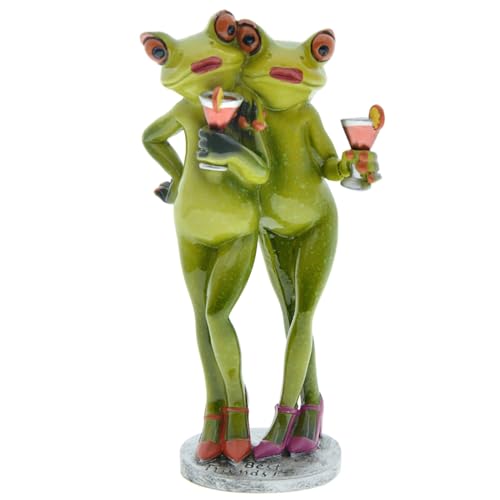 Songelt Frosch Figuren Garten Harz Frosch Statue Tier Ornament Paar Sammlung Home Schreibtisch Dekoration Tischplatte Ornament Statuen von Songelt