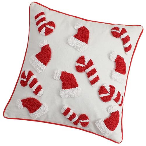 Songelt Kissenbezug aus Plüsch, Weihnachten, weich, bequem, für Heimdekoration, 1 x weicher, bequemer Kissenbezug Songelt Kissenbezug aus Plüsch, Weihnachten, weich, bequem, für Heimdekoration, 1 x weicher, bequemer Kissenbezug von Songelt