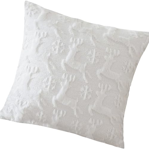 Songelt Kissenbezug für warme Feiern, doppellagiges Design, robustes Polyester, für Familientreffen, Winterveranstaltungen, Weihnachten, dekorativer Kissenbezug Songelt Kissenbezug für warme Feiern, doppellagiges Design, robustes Polyester, für Familientreffen, Winterveranstaltungen, Weihnachten, dekorativer Kissenbezug von Songelt