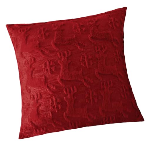Songelt Kissenbezug für warme Feiern, doppellagiges Design, robustes Polyester, für Familientreffen, Winterveranstaltungen, Weihnachten, dekorativer Kissenbezug Songelt Kissenbezug für warme Feiern, doppellagiges Design, robustes Polyester, für Familientreffen, Winterveranstaltungen, Weihnachten, dekorativer Kissenbezug von Songelt