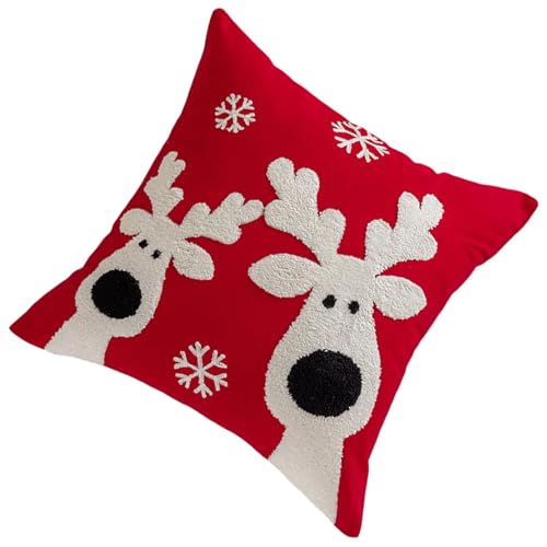 Songelt Kissenbezug mit Weihnachtsmotiv für Schlafzimmer oder Wohnzimmer, bequemer Sofakissenbezug, abnehmbar, waschbar, für Urlaub, dekorativer Kissenbezug Songelt Kissenbezug mit Weihnachtsmotiv für Schlafzimmer oder Wohnzimmer, bequemer Sofakissenbezug, abnehmbar, waschbar, für Urlaub, dekorativer Kissenbezug von Songelt
