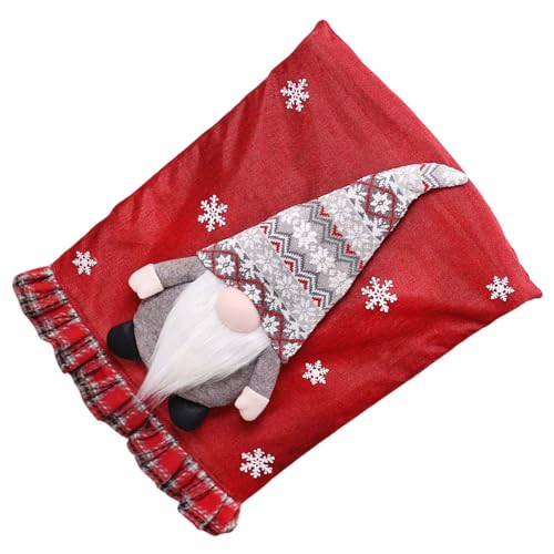 Songelt Stuhlhussen mit Weihnachtsmotiv, Weihnachtsmann-Zwerge, Weihnachtsdekoration, Abendessen, Bankett, Schonbezüge Songelt Stuhlhussen mit Weihnachtsmotiv, Weihnachtsmann-Zwerge, Weihnachtsdekoration, Abendessen, Bankett, Schonbezüge von Songelt