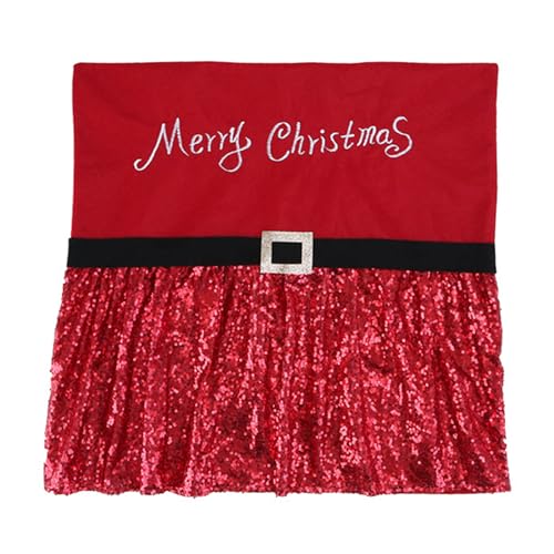 Songelt Stuhlhussen mit weihnachtlichen Pailletten, waschbar, für Esszimmer, Festival, Heimdekoration, Urlaub, Stuhl für Esszimmer Songelt Stuhlhussen mit weihnachtlichen Pailletten, waschbar, für Esszimmer, Festival, Heimdekoration, Urlaub, Stuhl für Esszimmer von Songelt
