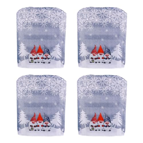 Songelt Stuhlrückenbezüge mit Weihnachtsmotiv, für Esszimmer, Küche, Dekoration, 48 x 57 cm, Weihnachtsmotiv, 1/4 Stück Songelt Stuhlrückenbezüge mit Weihnachtsmotiv, für Esszimmer, Küche, Dekoration, 48 x 57 cm, Weihnachtsmotiv, 1/4 Stück von Songelt