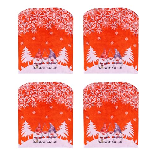 Songelt Stuhlrückenbezüge mit Weihnachtsmotiv, für Esszimmer, Küche, Dekoration, 48 x 57 cm, Weihnachtsmotiv, 1/4 Stück Songelt Stuhlrückenbezüge mit Weihnachtsmotiv, für Esszimmer, Küche, Dekoration, 48 x 57 cm, Weihnachtsmotiv, 1/4 Stück von Songelt