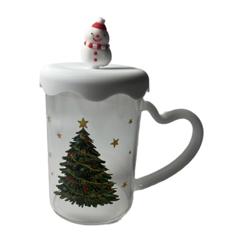 Songelt Trinkbecher Glas Wasserbecher Weihnachtsserie Partybecher mit Henkel Bier Western Party Supplies Weihnachten Songelt Trinkbecher Glas Wasserbecher Weihnachtsserie Partybecher mit Henkel Bier Western Party Supplies Weihnachten von Songelt