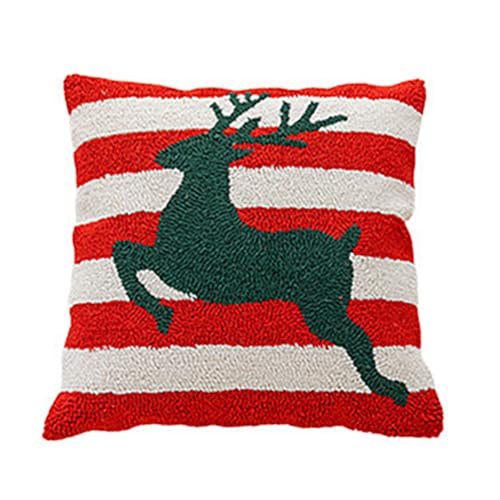 Songelt Weihnachtlicher Plüsch-Kissenbezug, dekorativer Kissenbezug aus Polyester-Baumwolle, Feiertagsüberzug, Geschenk, 1 Stück, Schlafzimmer, Weihnachten, Bürostuhlbezug Songelt Weihnachtlicher Plüsch-Kissenbezug, dekorativer Kissenbezug aus Polyester-Baumwolle, Feiertagsüberzug, Geschenk, 1 Stück, Schlafzimmer, Weihnachten, Bürostuhlbezug von Songelt