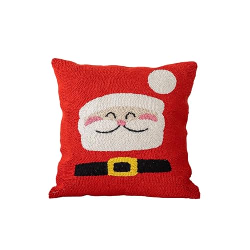Songelt Weihnachtlicher Plüsch-Kissenbezug, dekorativer Kissenbezug aus Polyester-Baumwolle, Feiertagsüberzug, Geschenk, 1 Stück, Schlafzimmer, Weihnachten, Bürostuhlbezug Songelt Weihnachtlicher Plüsch-Kissenbezug, dekorativer Kissenbezug aus Polyester-Baumwolle, Feiertagsüberzug, Geschenk, 1 Stück, Schlafzimmer, Weihnachten, Bürostuhlbezug von Songelt
