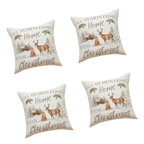 Songelt Weihnachts-Kissenbezüge, Rentier-Kissen, Dekoration, Kissen für Couch, Wohnzimmer, Schlafzimmer, Rentier-Kissenbezug Songelt Weihnachts-Kissenbezüge, Rentier-Kissen, Dekoration, Kissen für Couch, Wohnzimmer, Schlafzimmer, Rentier-Kissenbezug von Songelt