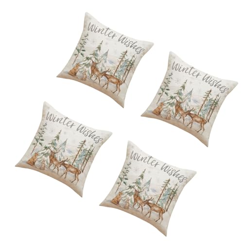 Songelt Weihnachts-Kissenbezüge, Rentier-Kissen, Dekoration, Kissen für Couch, Wohnzimmer, Schlafzimmer, Rentier-Kissenbezug Songelt Weihnachts-Kissenbezüge, Rentier-Kissen, Dekoration, Kissen für Couch, Wohnzimmer, Schlafzimmer, Rentier-Kissenbezug von Songelt