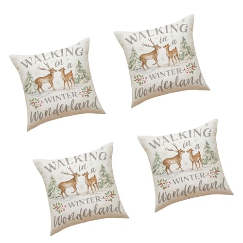 Songelt Weihnachts-Kissenbezüge, Rentier-Kissen, Dekoration, Kissen für Couch, Wohnzimmer, Schlafzimmer, Rentier-Kissenbezug Songelt Weihnachts-Kissenbezüge, Rentier-Kissen, Dekoration, Kissen für Couch, Wohnzimmer, Schlafzimmer, Rentier-Kissenbezug von Songelt