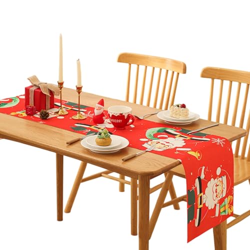Songelt Wiederverwendbare Tischdecke für Weihnachten, Abendessen, Party-Dekorationen und Familienfeiern, Weihnachtstischdecke Songelt Wiederverwendbare Tischdecke für Weihnachten, Abendessen, Party-Dekorationen und Familienfeiern, Weihnachtstischdecke von Songelt