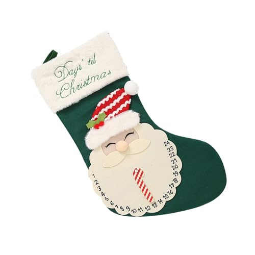 Stilvoller Weihnachtsstrumpf mit Weihnachtsmann und Schneemann, Wärme, Stricken, Urlaubsdekoration, tragbares Accessoire zum Verschenken, Partyzubehör Stilvoller Weihnachtsstrumpf mit Weihnachtsmann und Schneemann, Wärme, Stricken, Urlaubsdekoration, tragbares Accessoire zum Verschenken, Partyzubehör von Songelt