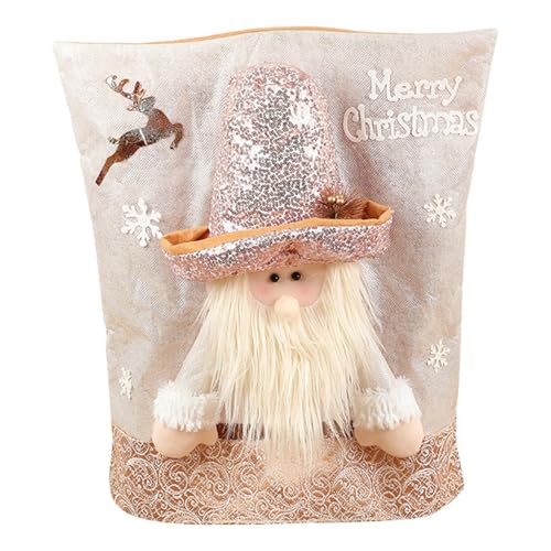 Stuhlhussen mit Weihnachtsmannmütze, Schonbezüge für Esszimmerstühle, Party-Dekoration Stuhlhussen mit Weihnachtsmannmütze, Schonbezüge für Esszimmerstühle, Party-Dekoration von Songelt
