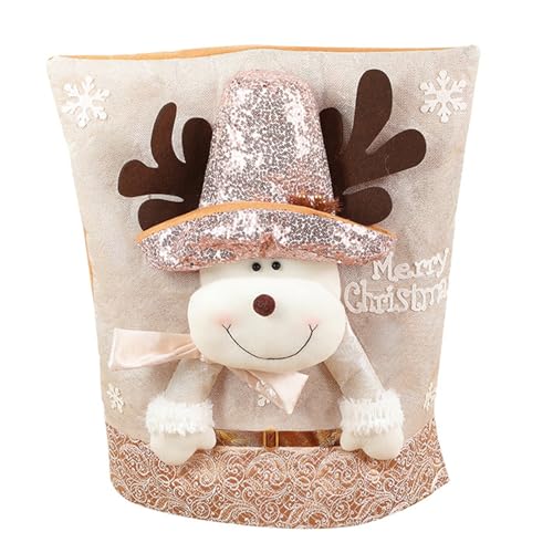 Stuhlhussen mit Weihnachtsmannmütze, Schonbezüge für Esszimmerstühle, Party-Dekoration Stuhlhussen mit Weihnachtsmannmütze, Schonbezüge für Esszimmerstühle, Party-Dekoration von Songelt