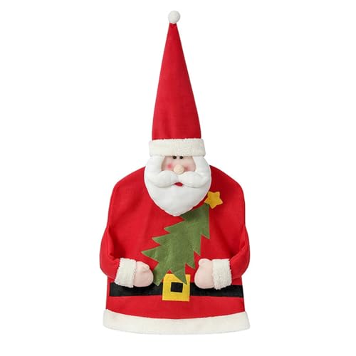 Stuhlhussen mit Weihnachtsmotiv, niedliche Cartoon-Weihnachtsmann-Rücken-Dekoration für Neujahr, Essen, Schonbezüge für Urlaub, Party, Dekoration, niedliche Schonbezüge, Stoffrückseite Stuhlhussen mit Weihnachtsmotiv, niedliche Cartoon-Weihnachtsmann-Rücken-Dekoration für Neujahr, Essen, Schonbezüge für Urlaub, Party, Dekoration, niedliche Schonbezüge, Stoffrückseite von Songelt