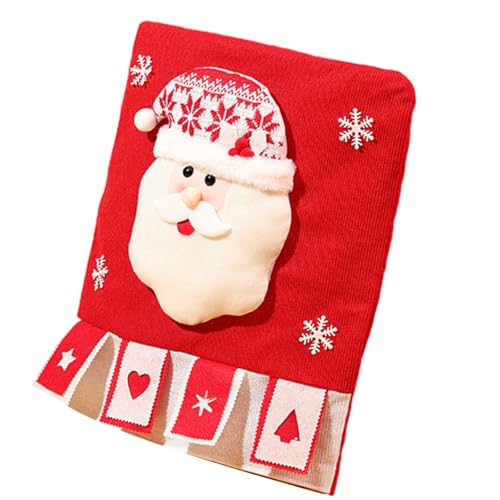 Stuhlrückenbezug, Weihnachtsmann-/Schneemann-Form, Weihnachtsdekoration, 1 x Schneemann-Bezug Stuhlrückenbezug, Weihnachtsmann-/Schneemann-Form, Weihnachtsdekoration, 1 x Schneemann-Bezug von Songelt