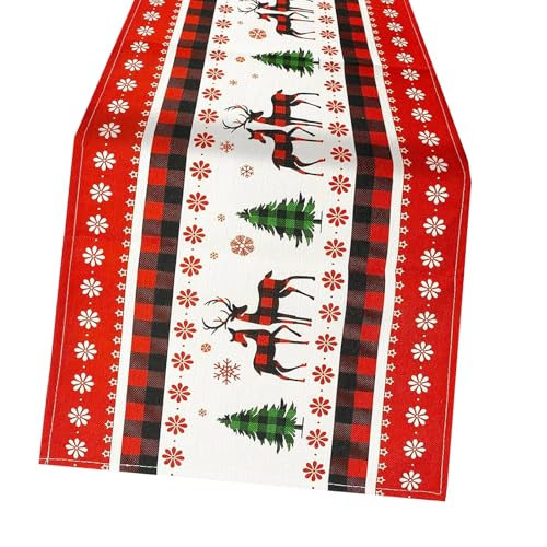 Tischdecke, Weihnachtsmann, Schneemann, Rentier, Tischläufer, Urlaubsmuster, Tischdecke für Weihnachtsfeiern, Leinen-Tischdekoration Tischdecke, Weihnachtsmann, Schneemann, Rentier, Tischläufer, Urlaubsmuster, Tischdecke für Weihnachtsfeiern, Leinen-Tischdekoration von Songelt
