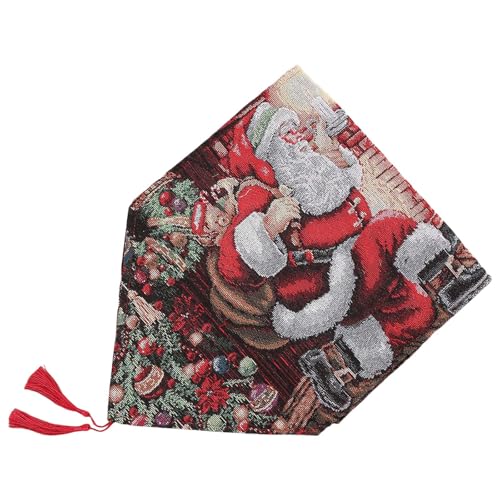 Tischläufer mit Weihnachtsmann-Muster, langlebig und wiederverwendbar, Tischdekoration für Zuhause, Urlaub, Tischzubehör Tischläufer mit Weihnachtsmann-Muster, langlebig und wiederverwendbar, Tischdekoration für Zuhause, Urlaub, Tischzubehör von Songelt