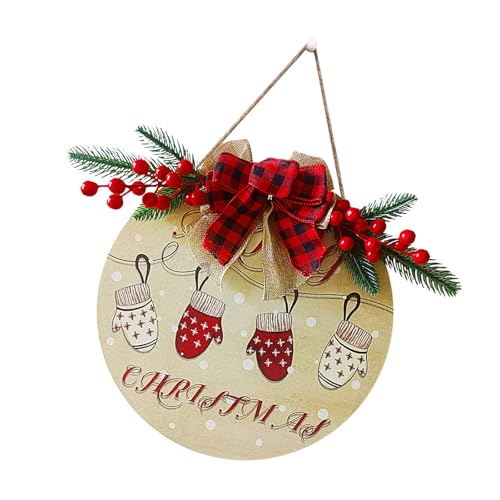Türschild aus Holz mit einfachen Aufhängungen, Seil-Ornamenten, Wandaufhänger für traditionelle Weihnachtsdekorationen, handgefertigte Feiertagstürdekorationen Türschild aus Holz mit einfachen Aufhängungen, Seil-Ornamenten, Wandaufhänger für traditionelle Weihnachtsdekorationen, handgefertigte Feiertagstürdekorationen von Songelt
