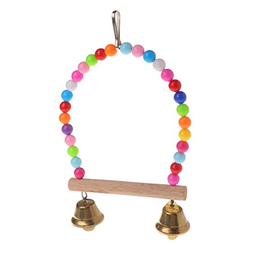 Vogelschaukel Holzstange Papagei Kauspielzeug mit Glocken Haustier Vögel Käfig Spielzeug für kleine Sittiche Lovebird Nymphensittiche Halloween-Spiele Vogelschaukel Holzstange Papagei Kauspielzeug mit Glocken Haustier Vögel Käfig Spielzeug für kleine Sittiche Lovebird Nymphensittiche Halloween-Spiele von Songelt