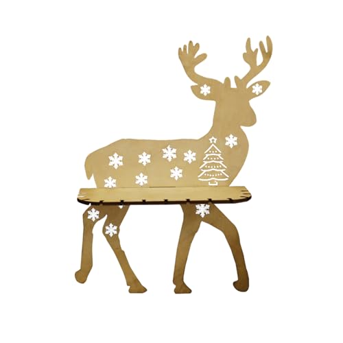 Weihnachtliches Wandregal aus Holz in Rentierform, Pflanzenaufbewahrung, Hängeregal, Heimorganisation, Urlaubsdekoration, Weihnachtsregal-Organizer Weihnachtliches Wandregal aus Holz in Rentierform, Pflanzenaufbewahrung, Hängeregal, Heimorganisation, Urlaubsdekoration, Weihnachtsregal-Organizer von Songelt